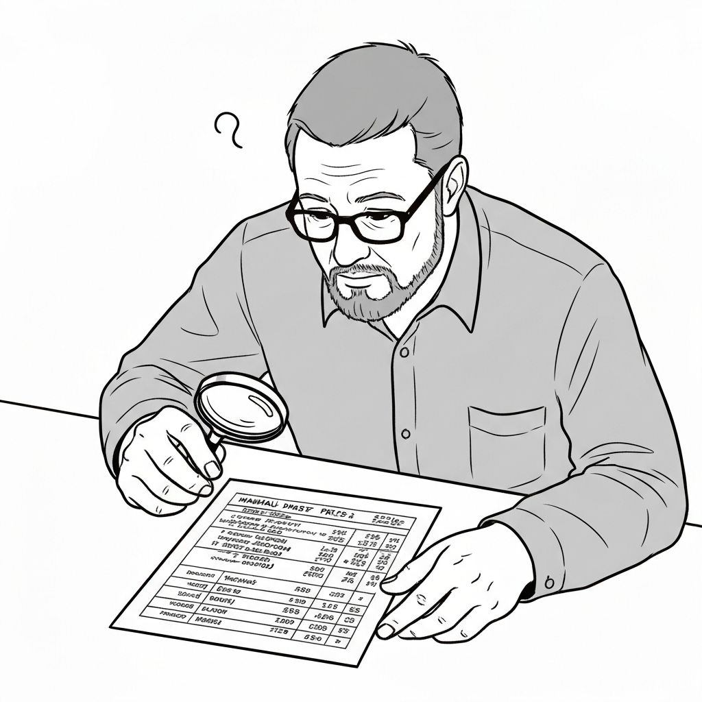 Interpretação manual de part numbers