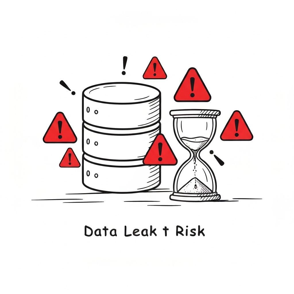 Alto risco de vazamento